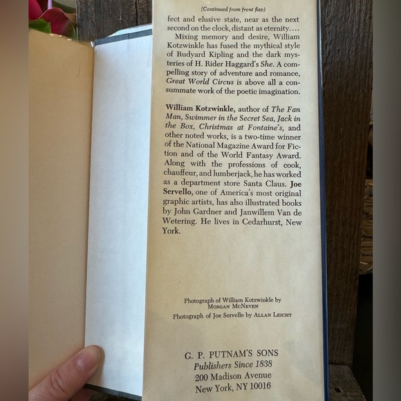 VINTAGE 1983 Great World Circus by William Kotzwinkle Hardcover Book - Picture 5 of 14